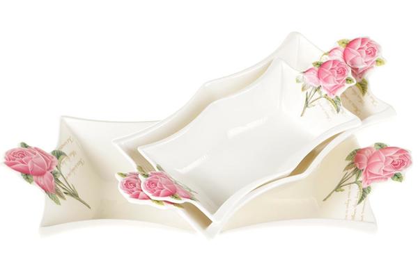 Duygu 3 Parça Servis Kase Seti Gül | DG-5032