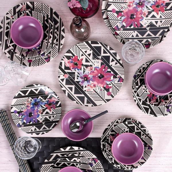 Ensemble de salle à manger Lilas 24 pièces pour 6 - 18231 | Keramika