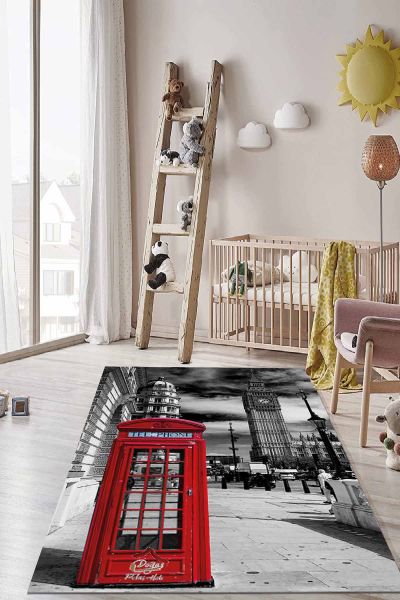 Birkilim Yıkanabilir İpeksi Kaymaz Taban Çocuk Odası Halısı | MLN-IP-HT-1044