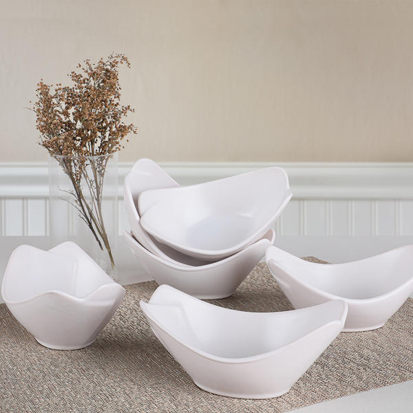 Keramika | Sera 6 Adet Mat Beyaz Çerezlik/Sosluk