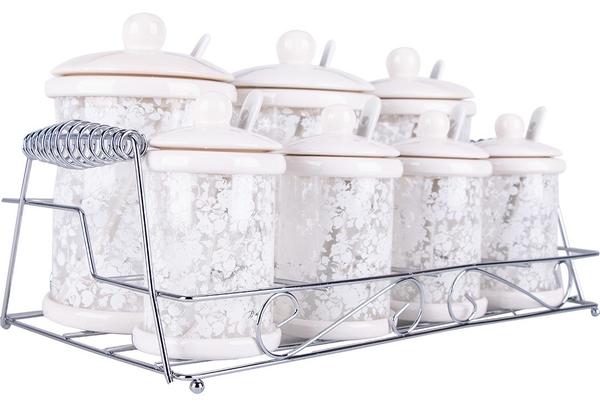 Dekonaz 22 Parça Baharatlık Seti | Porselen | BTK-11