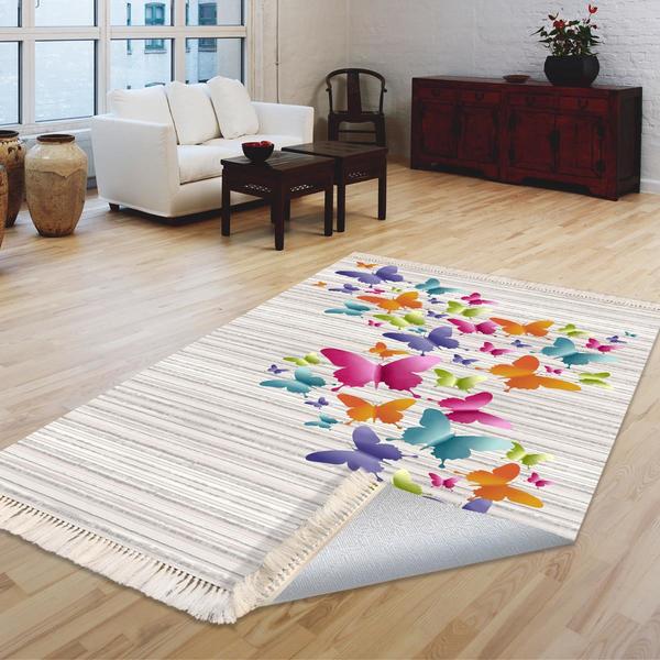 Milano Yıkanabilir Dekoratif Halı Kaymaz Taban | 8mm | MLN-DOT-HT767