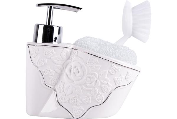 Dekonaz Sıvı Sabunluk Fırça Seti 4 Parça | Beyaz | BS-14-WHITE