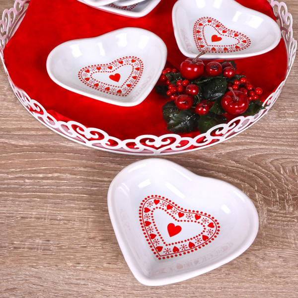 Eros Kalp Çerezlik 14 Cm 6 Adet | Keramika