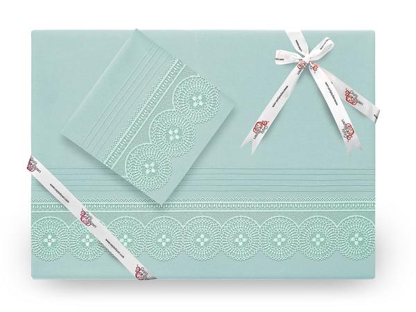 Birella Lux Duvet Cover Set Nile Green