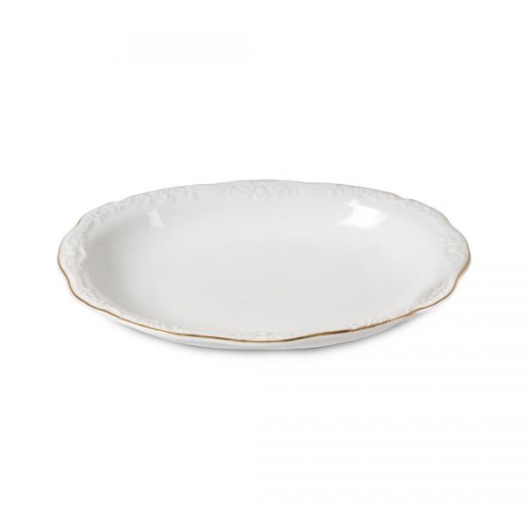 İpek Züccaciye | Porselen Oval Beyaz Kase | E-216