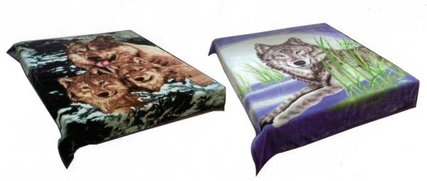 Blumenthal Çift Taraflı Battaniye 220x240cm Çift Kişilik Kurt