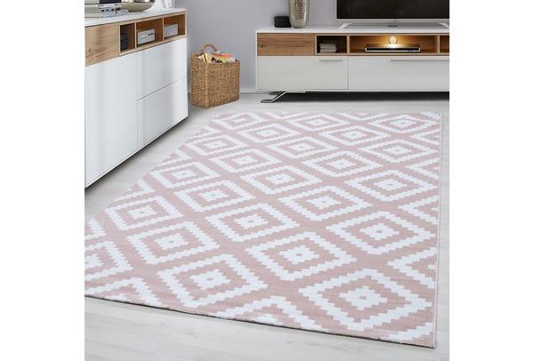 Ayyıldız Plus Halı | 100% PP Heatset | 6mm 1400gr | Pembe | 8005-Pink