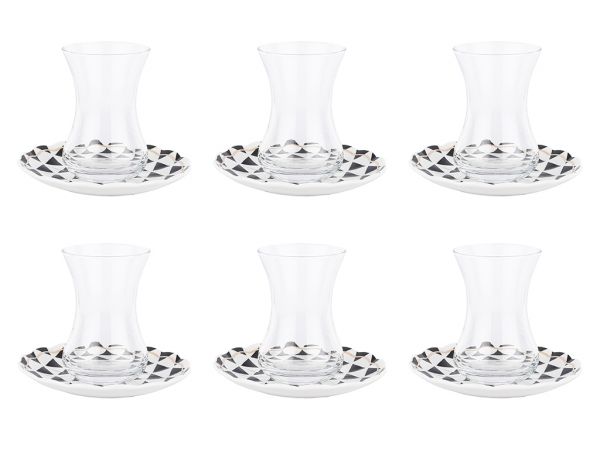 008-01-6lı tres new bone çay takımı