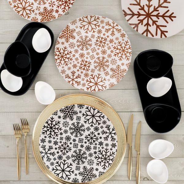 Kar Taneleri Kahvaltı Takımı 18 Parça 4 Kişilik | Keramika