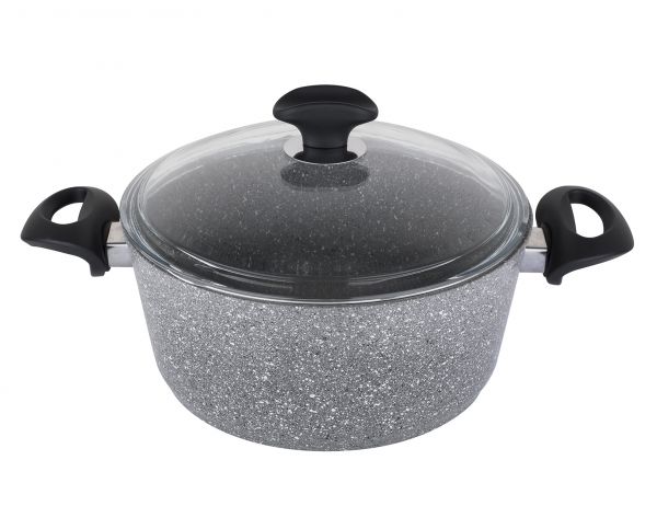 Tantitoni | 24 cm Granıtte Gri Derin Tencere