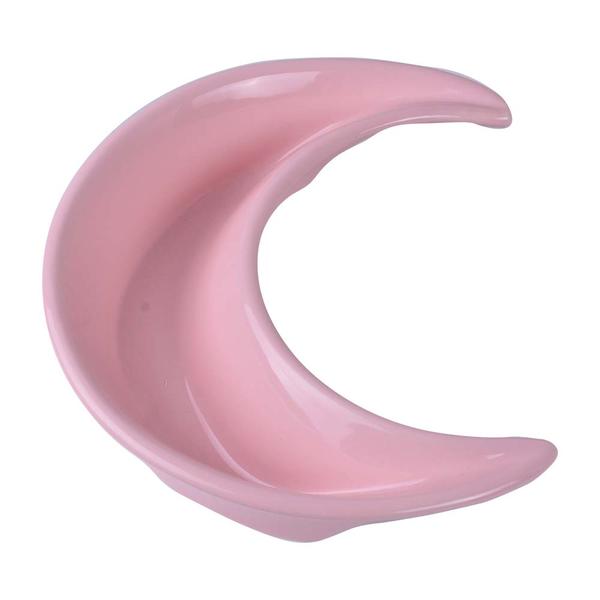Açık Pembe Ay Çerezlik 1 adet 20 Cm | Keramika