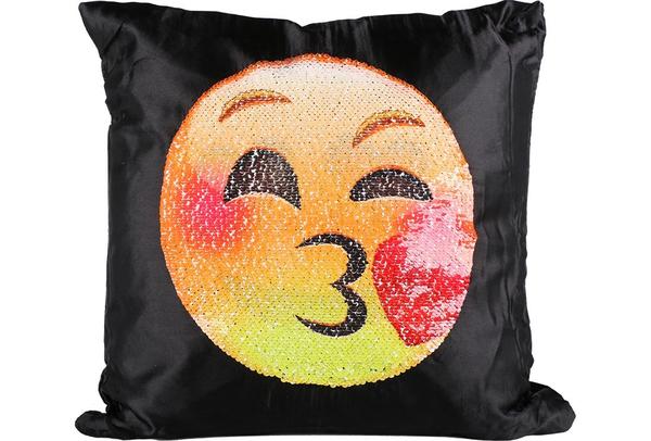 Dekonaz Dekoratif Pullu Yastık 40x40cm | Kalbli Emoji | MTL-0025