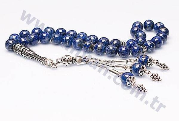 Lapis Lazuli Stone Rosary (925 AYAR SILVER)