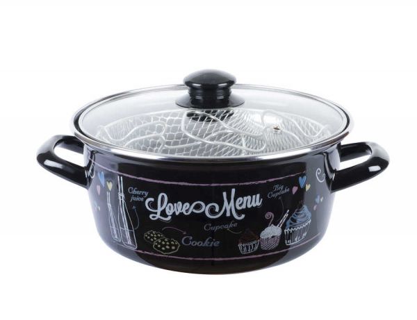 Tantitoni | Love Menu Emaye Kızartma Tenceresi 28 cm