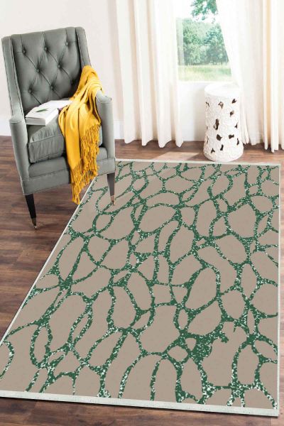 Birkilim Yıkanabilir Dekoratif Halı İpeksi Kaymaz Taban | MLN-IP-SD-048