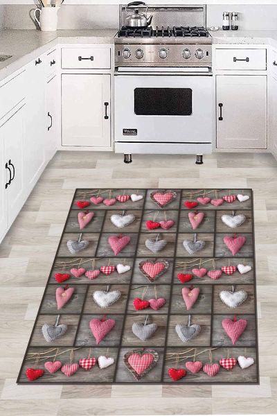 Birkilim Yıkanabilir İpeksi Kaymaz Taban Mutfak Halısı | MLN-IP-HT-766