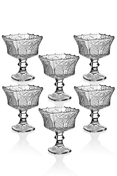 6 Adet Kristal Lüx Ayaklı Dondurmalık