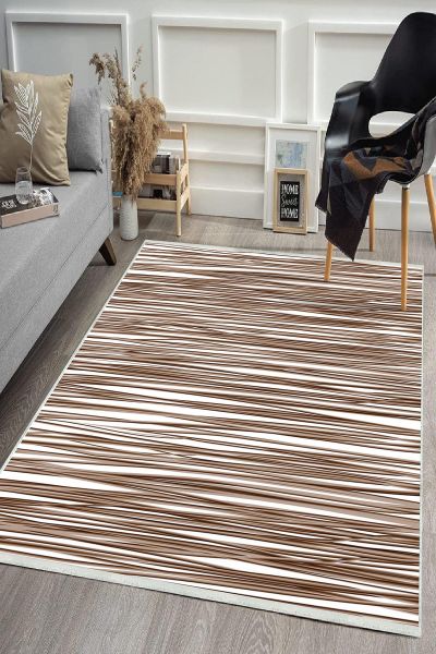 Birkilim Yıkanabilir Dekoratif Halı İpeksi Kaymaz Taban | MLN-IP-HS-440