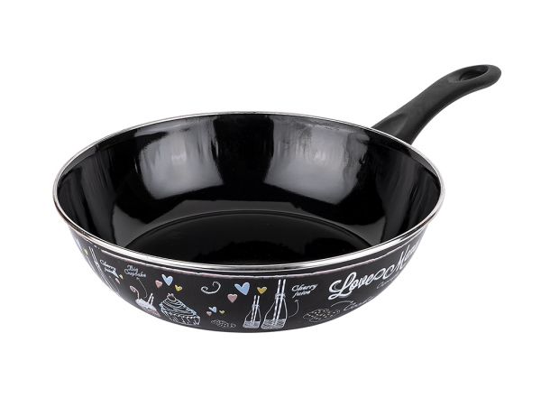 006-01-LOVE MENU PLAT ÉMAIL 26CM