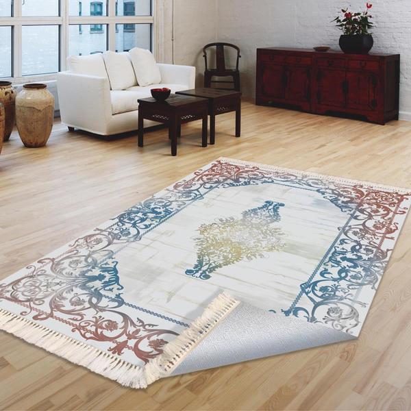 Milano Yıkanabilir Dekoratif Halı Kaymaz Taban | 8mm | Multi | MLN-HK047-1