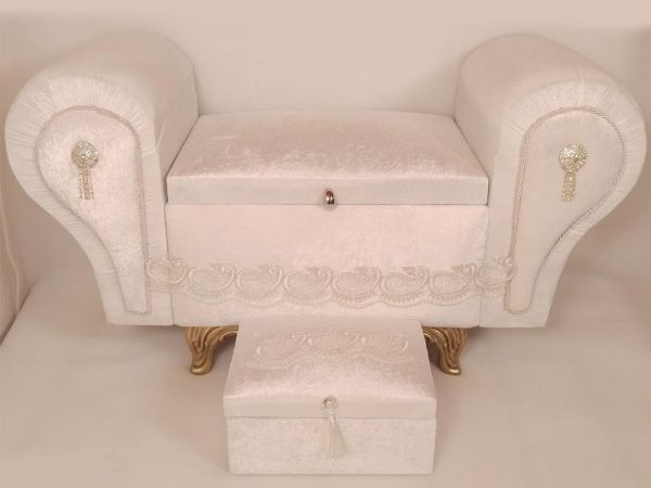 Sessel Schwanenfuß 2 Stk. Dowery Chest Princess Cream