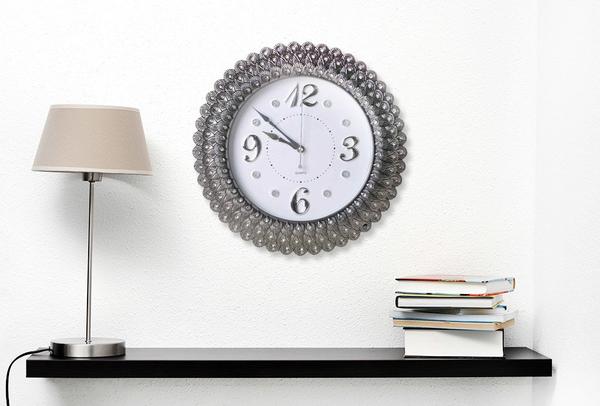 Almina Dekoratif Duvar Saati - Gri