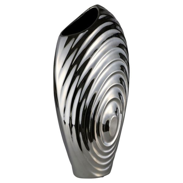 Schäfer | Deko-Vase | Silber | Keramik | Ø 15,5cm | 50860