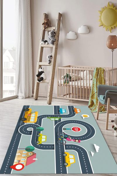 Birkilim Yıkanabilir Dekoratif Halı İpeksi Kaymaz Taban | MLN-IP-HP-716