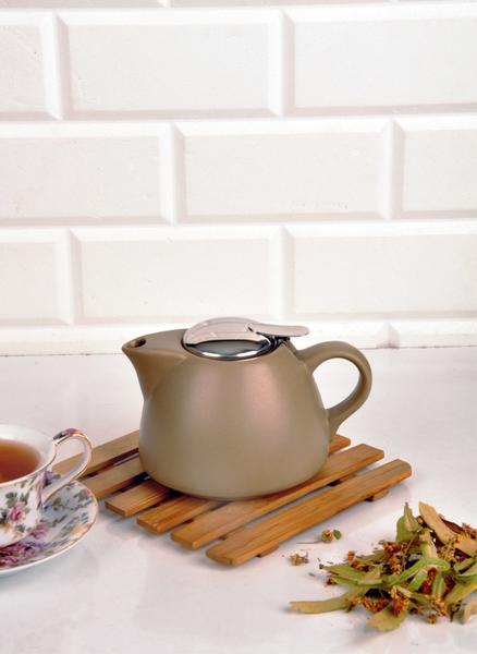 Bayev Soft Strainer Keramik Teekanne-800212 Grau