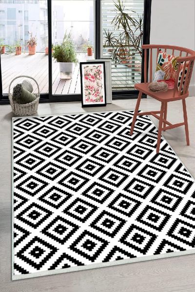 Birkilim Yıkanabilir Dekoratif Halı İpeksi Kaymaz Taban | MLN-IP-HS-179