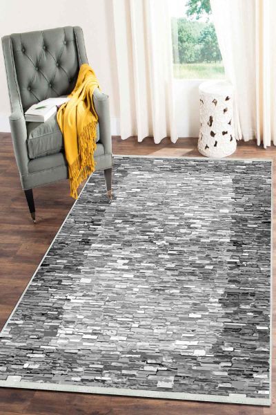 Birkilim Yıkanabilir Dekoratif Halı İpeksi Kaymaz Taban | MLN-IP-SD-241