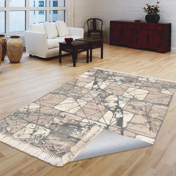 Milano Yıkanabilir Dekoratif Halı Kaymaz Taban | 8mm | MLN-DOT-HT897