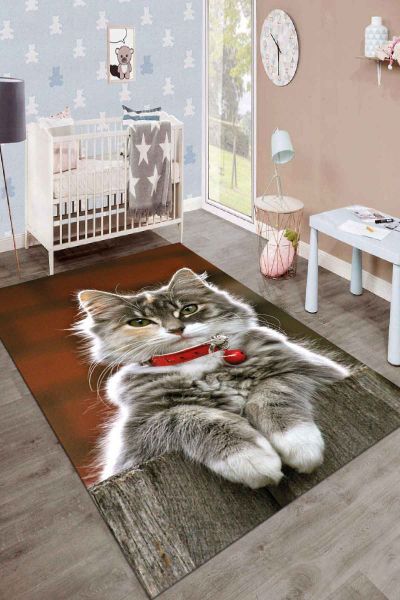 Birkilim Yıkanabilir İpeksi Kaymaz Taban Çocuk Odası Halısı | MLN-IP-SD-221