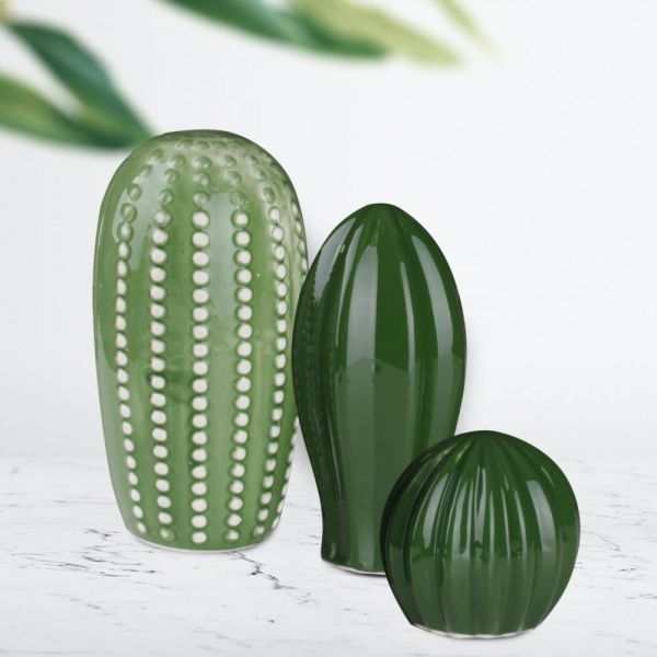 Gold Home İkea Tarzı 3'lü Kaktüs Seti