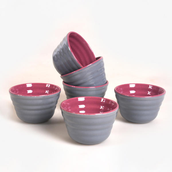 ميسي غراي - وجبة خفيفة مزدوجة لون التوت 10 سم 6 قطع | كيراميكا