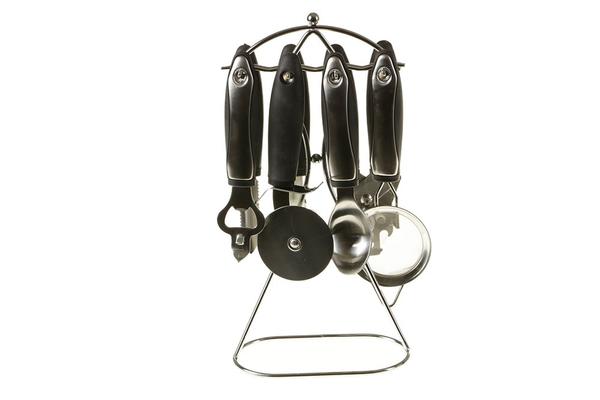 Çınar Mutfak Servis Aletleri Seti 8'lı Paslanmaz Çelik 9 Parça Metal Stant | 2013000068