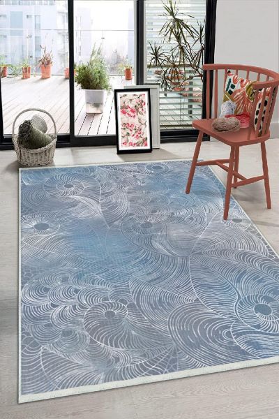 Birkilim Yıkanabilir Dekoratif Halı İpeksi Kaymaz Taban | MLN-IP-HS-205