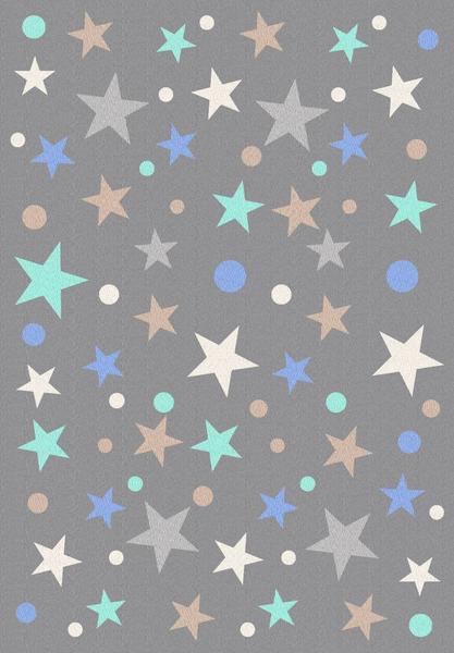Bayev Çocuk Odası İçin Desenli Halı Yıldızlar - 130x190 cm