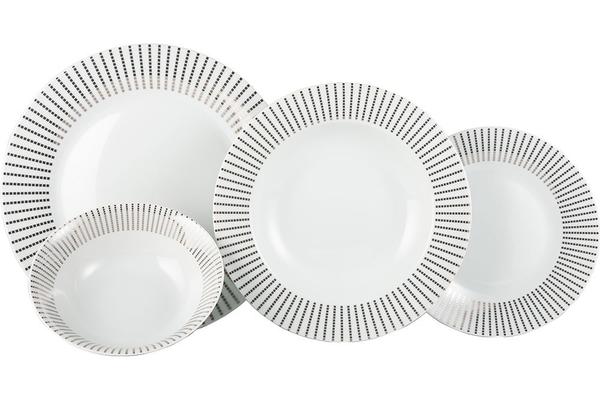 Seranova Yemek Seti | Porselen | 24 Parça | 6 Kişilik | MCK-0029