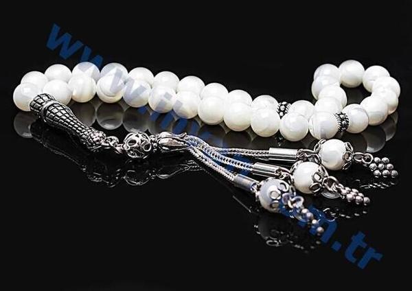 Sedef Taşı Tesbih (925 AYAR GÜMÜŞ)