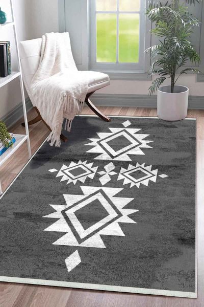 Birkilim Yıkanabilir Dekoratif Halı İpeksi Kaymaz Taban | MLN-IP-SD-377