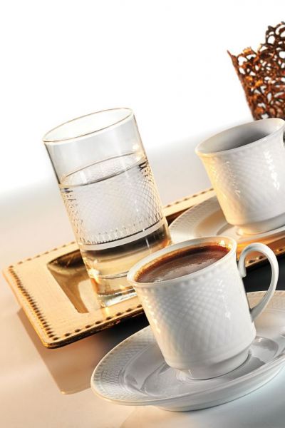 Kütahya Porselen Zümrüt Kahve Fincan Takımı