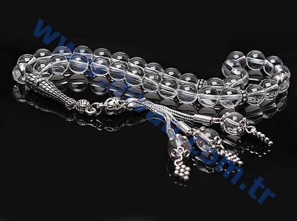 Chapelet en cristal de quartz (argent 925 AYAR)