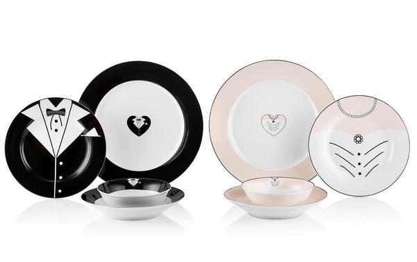 Neva Ask-I Çift Kişilik Yemek Takımı 8 Parça Kadın & Erkek | N2502