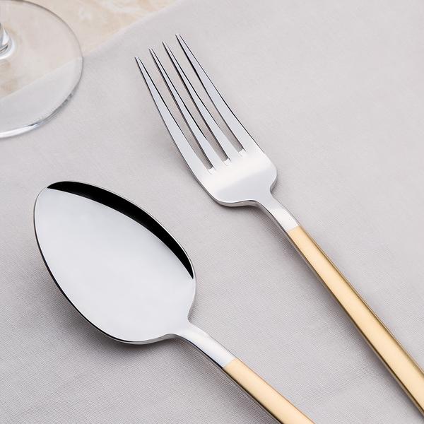 Ensemble de couverts 60 pièces Dalyan Gold Satin