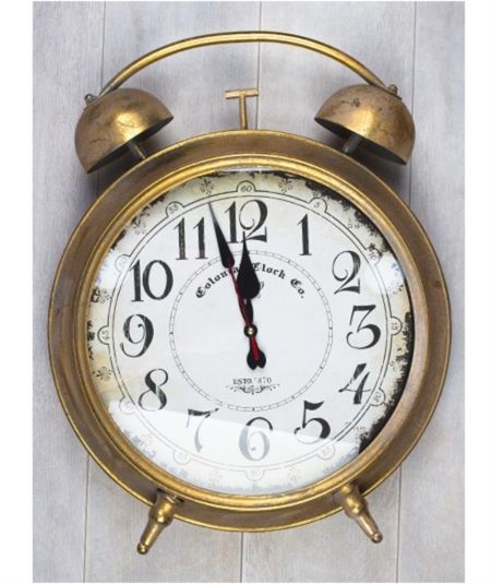 Acar | Eskitme Ayakli Yer ve Masa Saati | Altin | 65 x 15