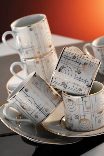 Kütahya Porselen Rüya 7042 Desen Kahve Fincan Takımı