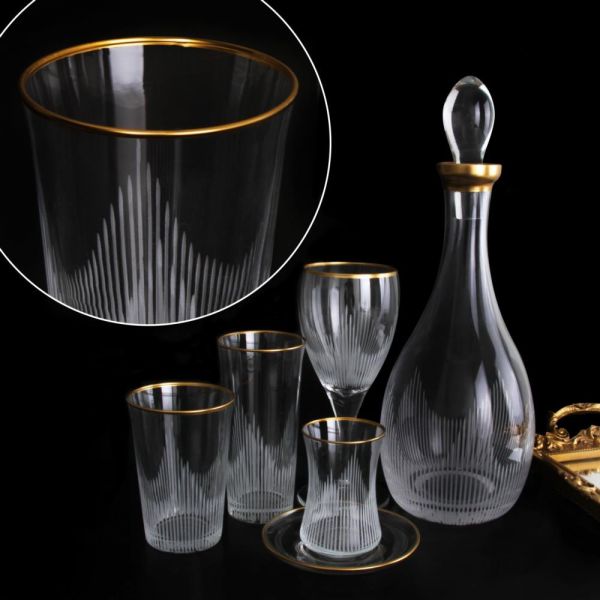 Toraman 31 Parça Ahugül Dekoratif Cam Seti CT-42794