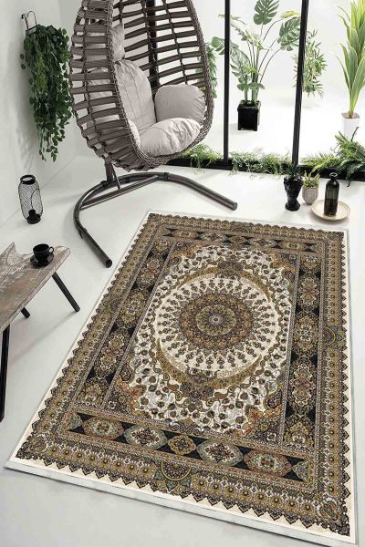 Birkilim Yıkanabilir Dekoratif Halı İpeksi Kaymaz Taban | MLN-IP-HK-045